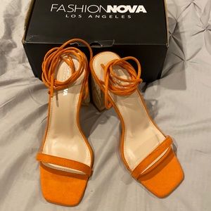 NWT Women’s FashionNova Take Action Heeled Sandals